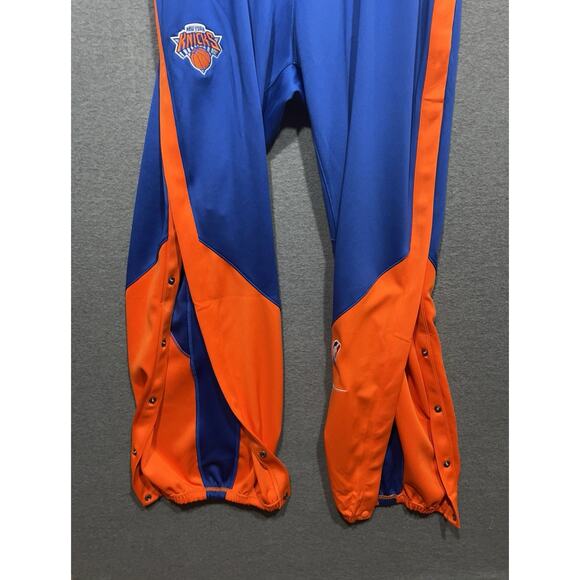 Nike New York Knicks NBA Pregame Warmup Button Sweatpants Blue MEN Size L Tall - Picture 3 of 12